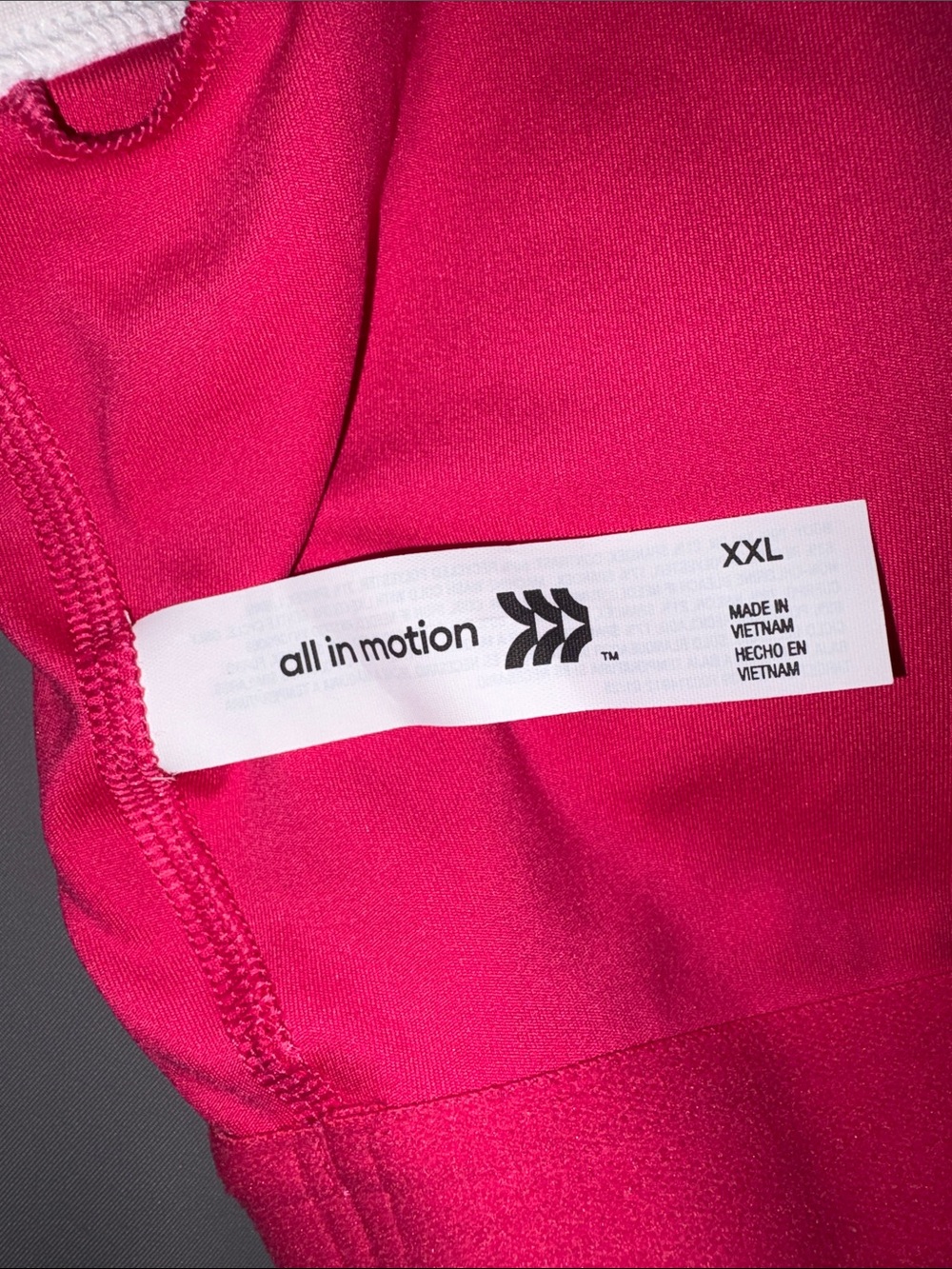 All in Motion Women's Bright Pink Everyday Soft Dress with White Trim BNWT XXL - Picture 7 of 11